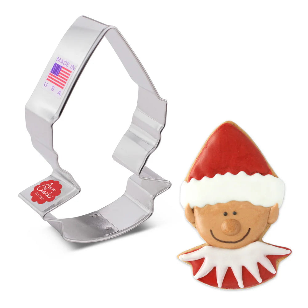 Ann Clark Cute Elf Cookie Cutter, 4"